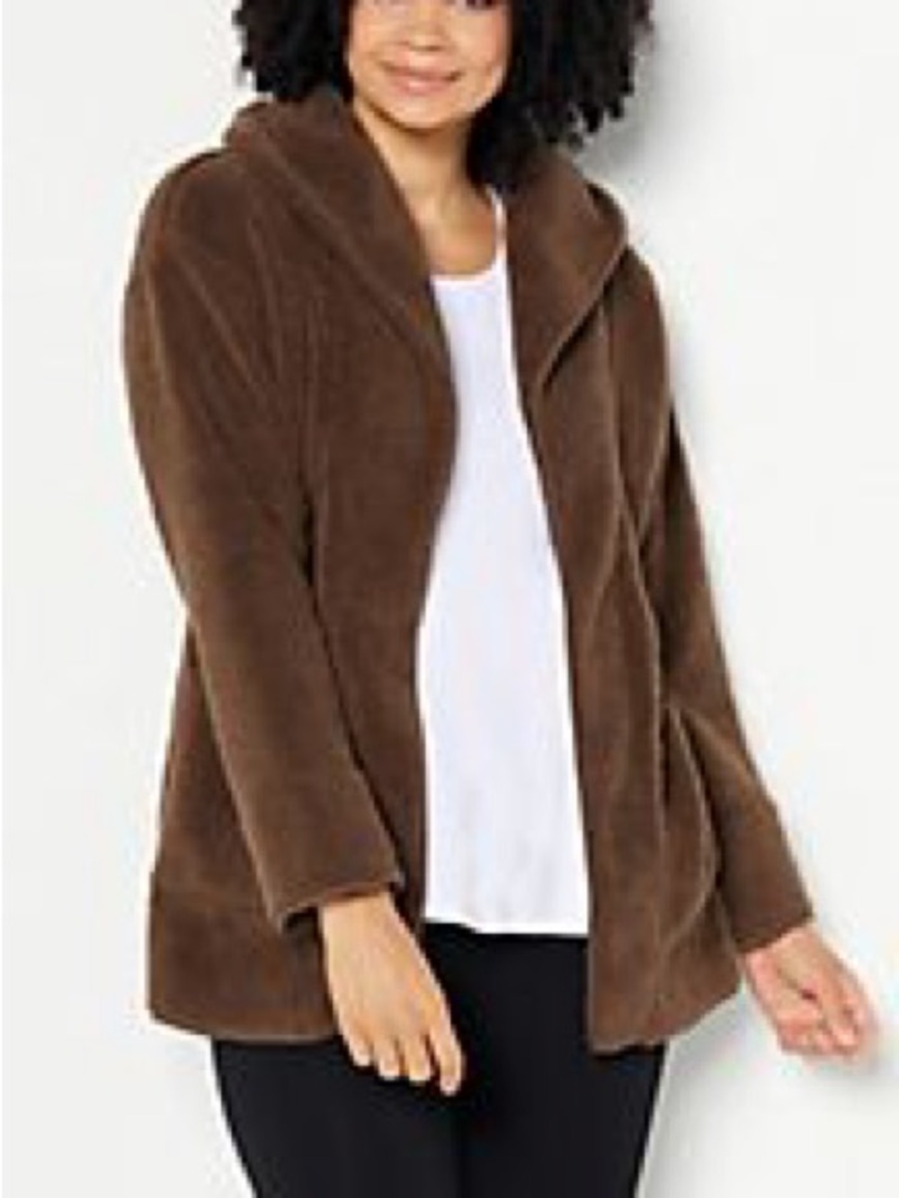 Koolaburra by UGG Sherpa Fleece Shawl Collar Cardigan Sweater Brown Size XL New